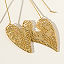 Mini Gold Dipped Lace Heart Earrings thumbnail 2